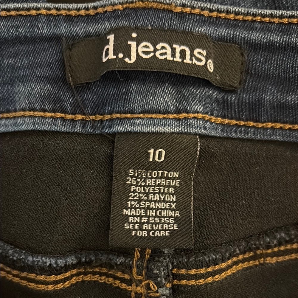 EUC D. Jeans Blue Stretch Jegging Jeans-Sz. 10 - Picture 9 of 10